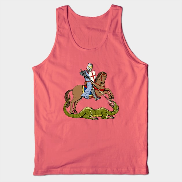 13th Century Saint George Tank Top by AzureLionProductions